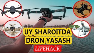 UY SHAROITIDA DRON YASASH  УЙ ШАРОИТИДА ДРОН ЯСАШ LIFE HACK [upl. by Bickart37]