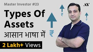 Asset amp Types of Assets  Explained in Hindi  23 Master Investor [upl. by Neelehtak]