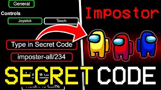 SECRET CODE TO GET IMPOSTER EVERY TIME IN AMONG US iOSANDROIDPC [upl. by Atiuqet]