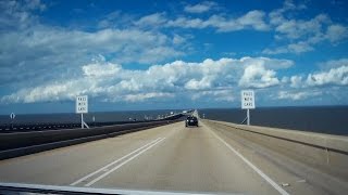 Road Trip 058  Lake Pontchartrain Causeway  North [upl. by Siesser]