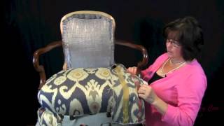 How To Upholster A Wooden Arm Chair  For The Upholstery Beginner [upl. by Rod]