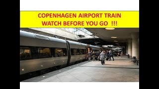 Copenhagen Airport Train Watch Before You Ride Train to Copenhagen Central [upl. by Royden]