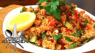 Turkish Couscous Salad Kısır  Video Recipe [upl. by Fitzhugh]