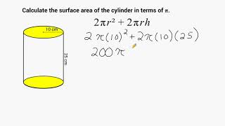 Surface Area Of A Cylinder [upl. by Gayelord]