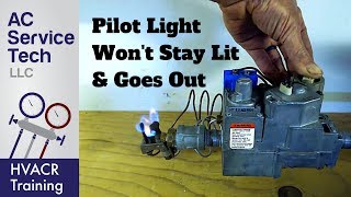 TOP 10 Reasons Why the Gas Pilot Light Goes Out amp Wont Stay Lit [upl. by Aketahs]