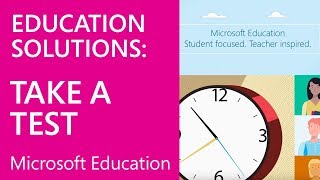 Microsoft Education Take a Test [upl. by Ycnaffit936]