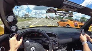 Driving The Perfect 2003 Supercharged S2000  POV Binaural Audio [upl. by Wenoa]