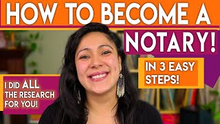 HOW TO BECOME A NOTARY  Notary Public Training  EXTRA INCOME IDEAS [upl. by Drews]