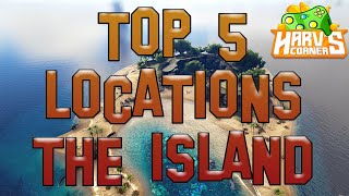 Ark Top 5 Base Locations The Island  Ark Survival Evolved [upl. by Greg646]