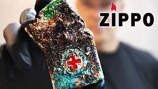 Zippo Lighter Restoration Vietnam War MEDIC Repair  Ba Ria 7273 [upl. by Azitram325]