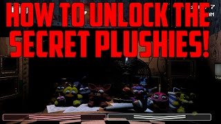 Five Nights at Freddys 2 How To Unlock The Secret Desk Plushies [upl. by Fritz]