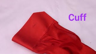 How to make cuff on a sleeve [upl. by Rothberg]