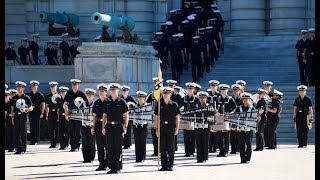 Naval Academy Noon Meal Formation in 4k UHD [upl. by Comethuauc]