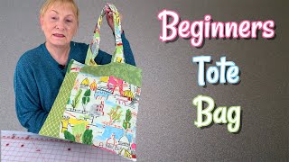 DIY Tote Bag For Beginners  The Sewing Room Channel [upl. by Three]