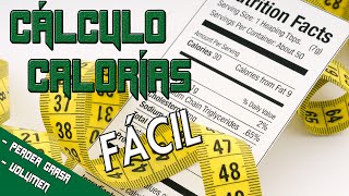 Calcula tus calorías fácil PERDER GRASA MÁS MÚSCULO MANTENIMIENTO [upl. by Seugirdor908]