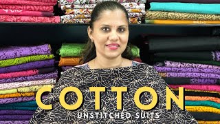 Cotton Unstitched Suits [upl. by Etnahs]