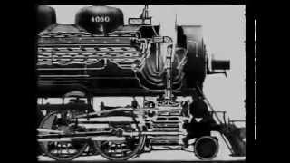 Operation of a steam loco ATSF 1930s [upl. by Sedrul618]