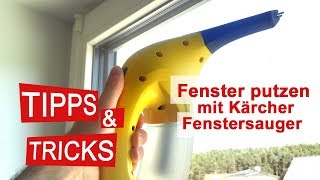 Fenster streifenfrei sauber Das kann der Kärcher AkkuFenstersauger  Test [upl. by Eilyk]