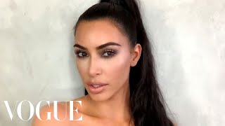 Kim Kardashian Wests Guide to Viral Holiday Glam  Beauty Secrets  Vogue [upl. by Gerek657]