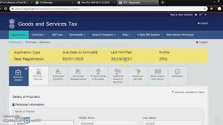 GST registration online LIVE How to do GST Registration [upl. by Torras]