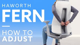 How To Haworth Fern Office Chair Adjustment Guide [upl. by Inail198]