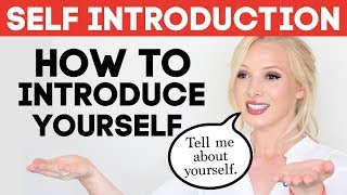 SELF INTRODUCTION  How to Introduce Yourself in English  Tell Me About Yourself Interview Answer [upl. by Nyladnewg]