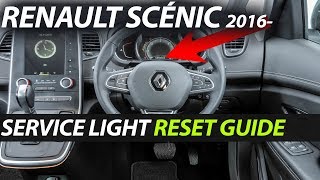 Renault Scenic 2016 Service Oil Light Reset Guide [upl. by Fishman]