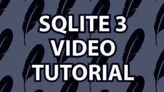 SQLite3 Tutorial [upl. by Elleved]