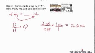 Dose Conversion 1  mg to mL Using Label [upl. by Petit]