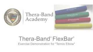 TheraBand® FlexBar® Exercise for quotTennis Elbowquot [upl. by Stanwinn]