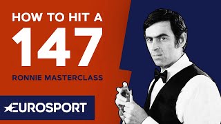 How To Hit a 147  Ronnie OSullivan MasterClass  Snooker  Eurosport [upl. by Jarlen69]