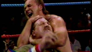 Larry Zbyszko vs Sgt Slaughter 08261989 [upl. by Ardussi]