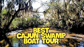 The BEST Cajun Swamp Boat Tour in New Orleans  We Saw Alligators [upl. by Ilil960]