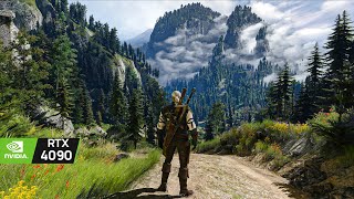 8K The Witcher 3 Beyond all Limits RTX 4090  RAY TRACING 100 MODS [upl. by Ynatsyd]