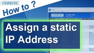 How to assign a static IP Address  Meinberg Tutorial [upl. by Levey]