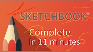 Autodesk SketchBook  Tutorial for Beginners in 11 MINUTES [upl. by Dara]