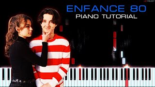 VIDEOCLUB  Enfance 80  Piano Cover Instrumental [upl. by Earle591]