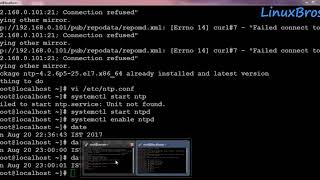 How to configure NTP server amp client on RHEL 7 [upl. by Akino]