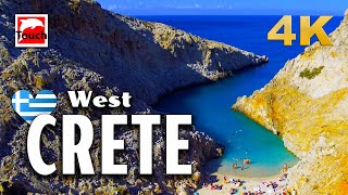 West CRETE Kreta Κρήτη Greece 4K ► Top Places amp Secret Beaches in Europe touchgreece [upl. by Bethina]