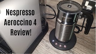 Nespresso Aeroccino 4 Milk Frother Review  Worth upgrading from the Aeroccino 3 [upl. by Gatias]