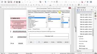 sommaire sur libre office [upl. by Eycats89]