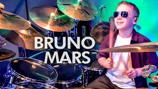 UPTOWN FUNK 9 year old Drummer Drum Cover [upl. by Laurice]