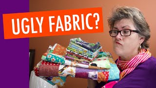 5 WAYS TO USE UGLY FABRIC FREE QUILT PATTERN [upl. by Sisak]