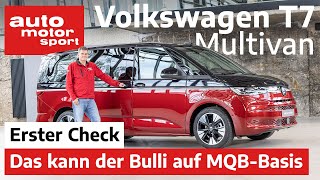 VW Mulitvan T7 Wo liegen die Unterschiede zum T61  Review I auto motor und sport [upl. by Rosabel457]