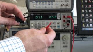 measuring Resistance with a bench multimeter [upl. by Wack]