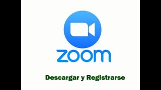 Descargar y registrarse en Zoom [upl. by Jarrow]