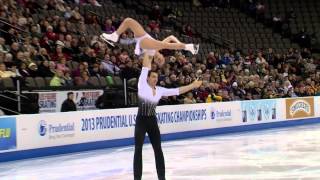 Championship Pairs Short Program Highlights  2013 Prudential US Figure Skating Championships [upl. by Yasmar]