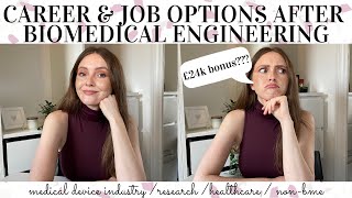 CAREER amp JOB OPTIONS AFTER BIOMEDICAL ENGINEERING DEGREE [upl. by Euqinehs]