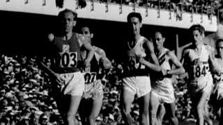 Emil Zátopek Wins 10000m In Incredible Time For Gold  Helsinki 1952 Olympics [upl. by Lavicrep125]