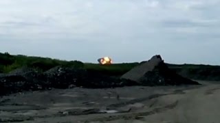 Malaysia Airlines crash Video shows the moment MH17 crashed [upl. by Nitsirk984]